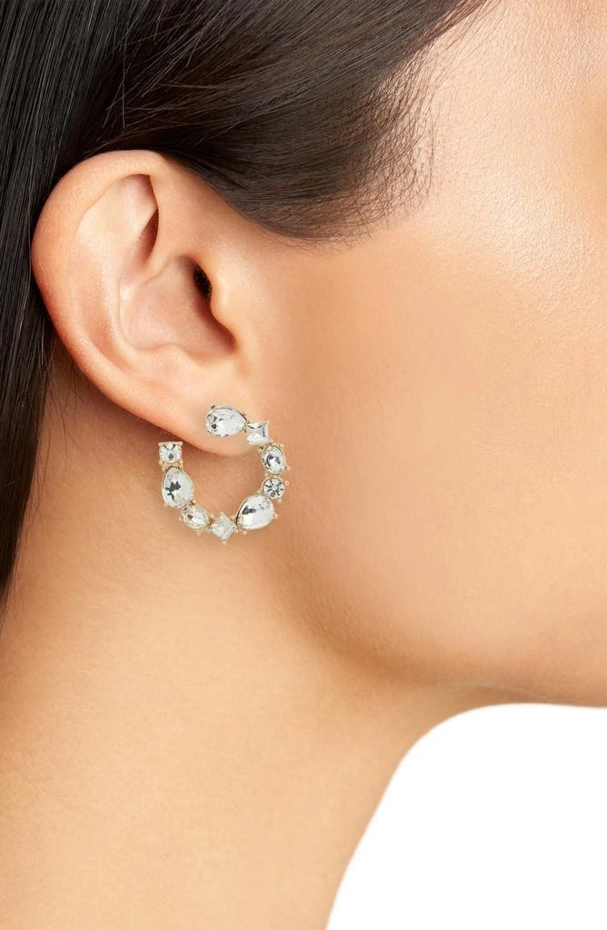 商品Nordstrom|Crystal Hoop Earrings,价格¥69,第2张图片详细描述