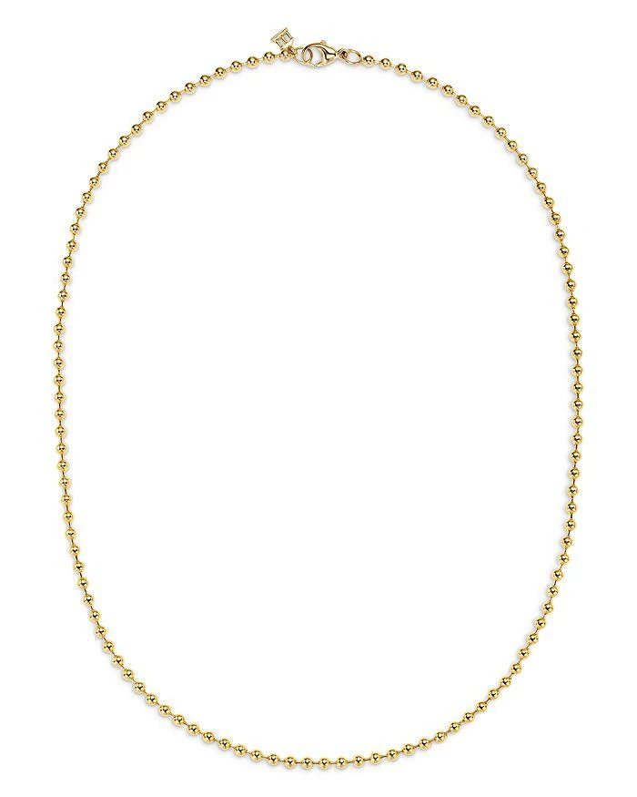商品Temple St. Clair|18K Yellow Gold Classic Polished Ball Chain Necklace, 16",价格¥36567,第1张图片详细描述