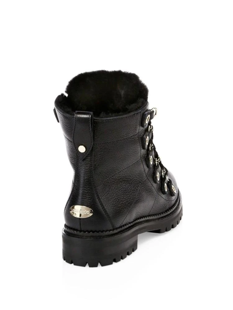 商品Jimmy Choo|Hillary Shearling Lace-Up Boots,价格¥6520,第2张图片详细描述