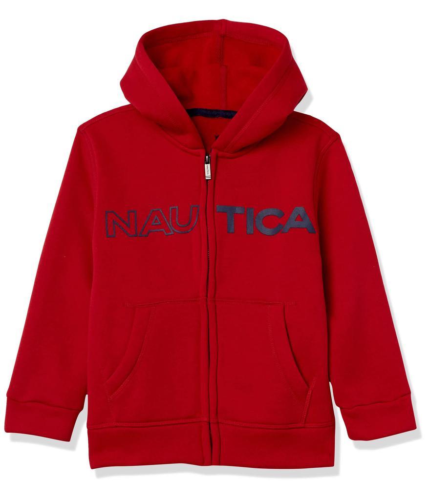 商品Nautica|Nautica Boys' Fleece Full Zip Hoodie,价格¥155-¥176,第3张图片详细描述