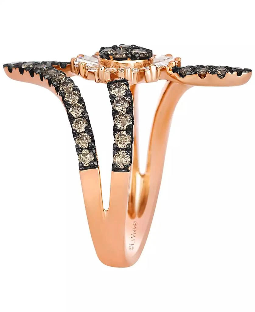 商品Le Vian|Chocolate Diamond (0.37 ct. t.w.) and Vanilla Diamond (0.89 ct. t.w.) Ring in 14K Strawberry Gold,价格¥31881,第3张图片详细描述