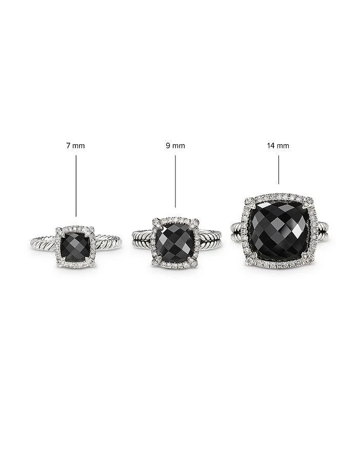 商品David Yurman|Sterling Silver Petite Chatelaine® Ring with Blue Topaz & Diamonds - Exclusive,价格¥5195,第5张图片详细描述
