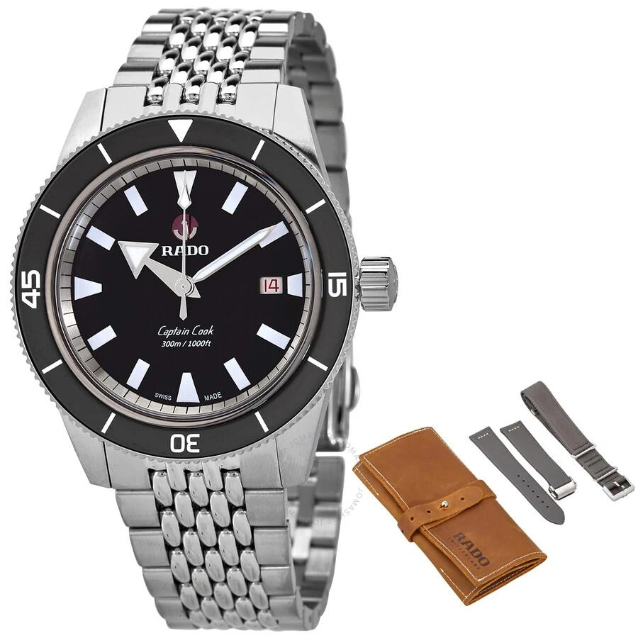 商品Rado|Captain Cook Automatic Grey Dial Men's Watch R32105103,价格¥13292,第1张图片