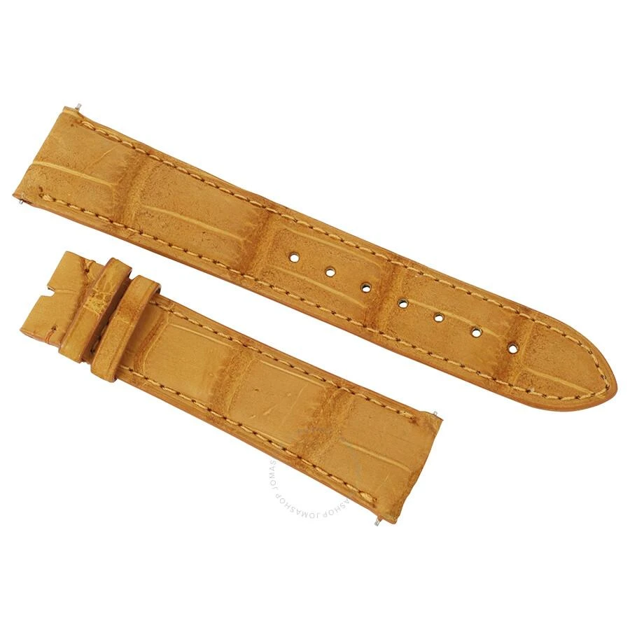 商品Hadley Roma|21 MM Tan Nubuck Alligator Leather Strap,价格¥588,第1张图片