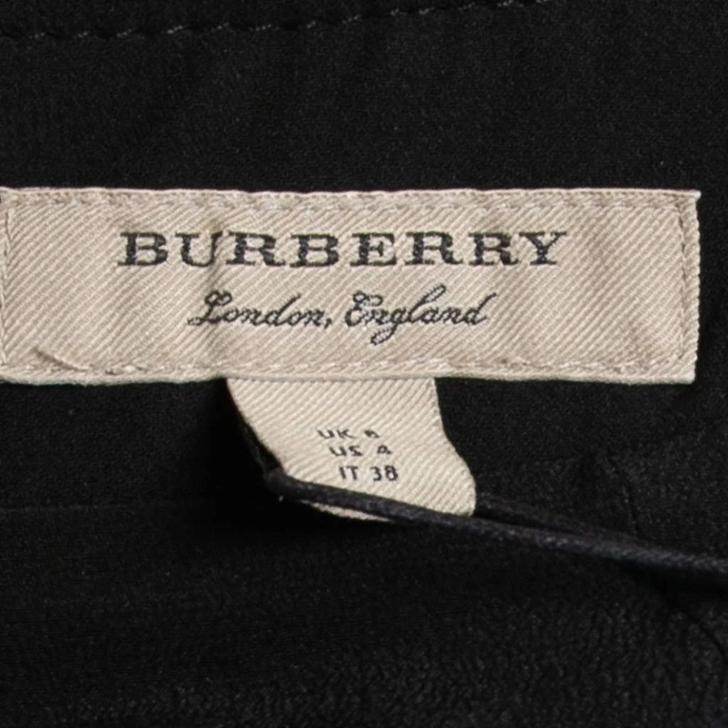 商品[二手商品] Burberry|Burberry Black Silk D-Ring Detail Short Sleeve Dress S,价格¥1772,第4张图片详细描述