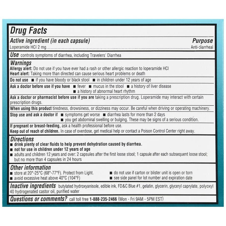 商品Walgreens|Anti-Diarrheal Capsules,价格¥104,第4张图片详细描述