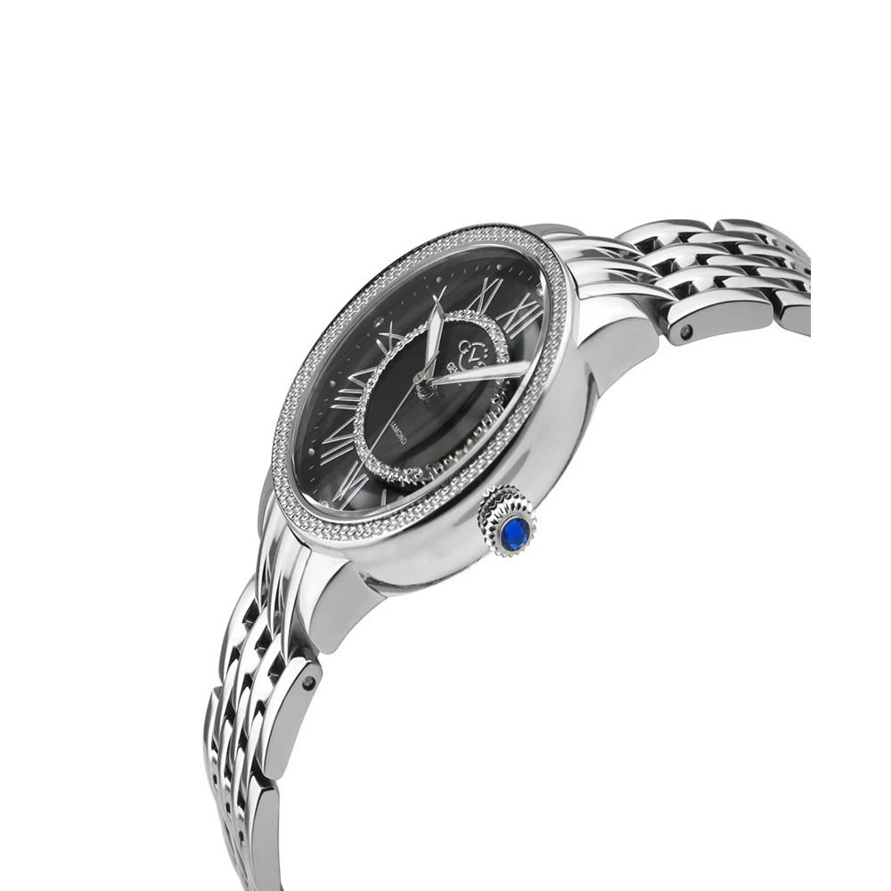 商品Gevril|Women's Astor Ii Swiss Quartz Silver-Tone Stainless Steel Bracelet Watch 38mm,价格¥4310,第2张图片详细描述