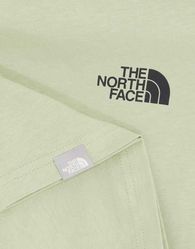 The North Face Dome at Center cropped t-shirt in khaki Exclusive at ASOS商品第3张图片规格展示