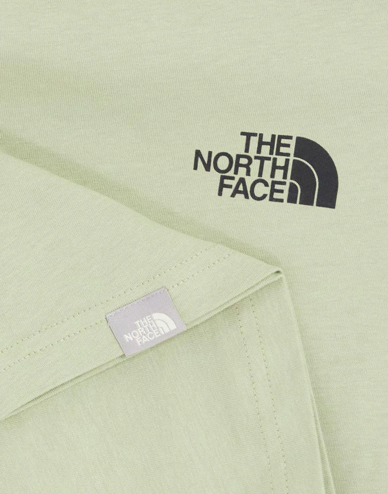 商品The North Face|The North Face Dome at Center cropped t-shirt in khaki Exclusive at ASOS,价格¥256,第3张图片详细描述