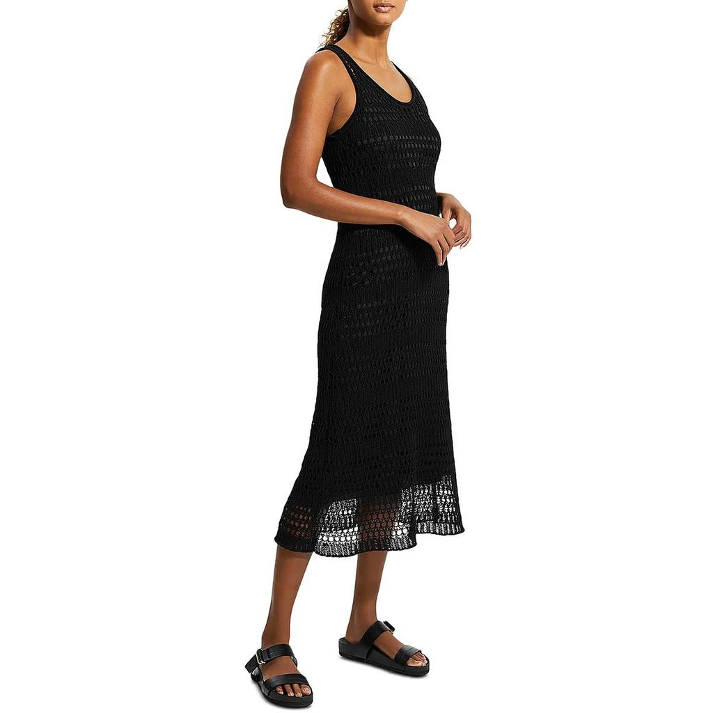商品Theory|Theory Womens Crochet Tea Length Midi Dress,价格¥616-¥721,第2张图片详细描述