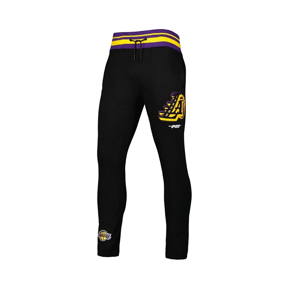 Men's Black Los Angeles Lakers Mash Up Capsule Sweatpants商品第3张图片规格展示