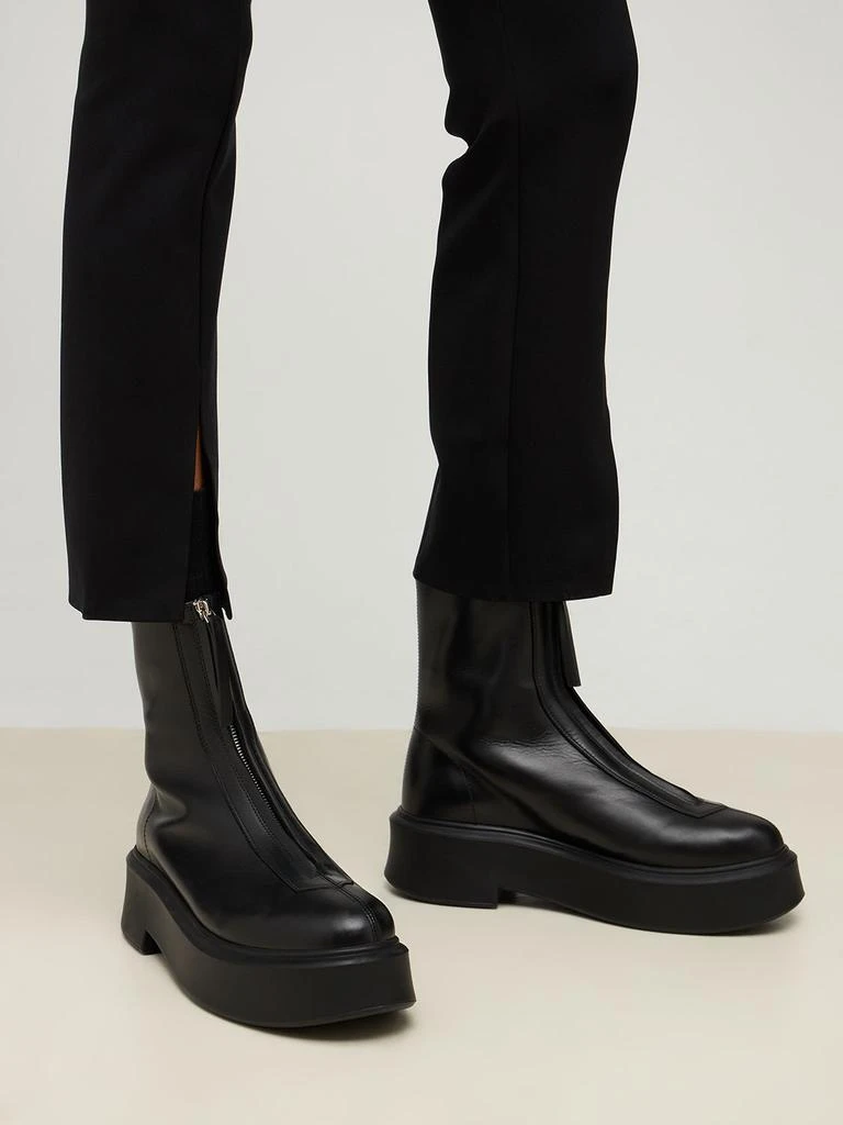 商品The Row|50mm Zipped Leather Ankle Boots,价格¥11523,第2张图片详细描述