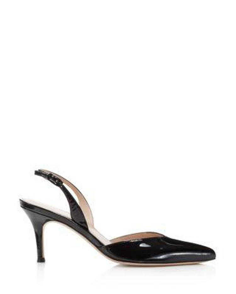 商品Stuart Weitzman|Women's Sleek Patent Leather Slingback Pumps,价格¥1639,第2张图片详细描述