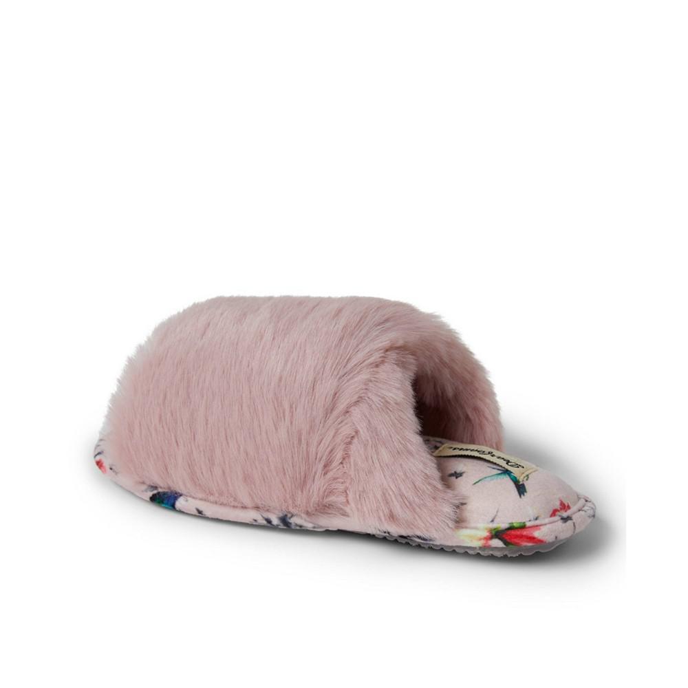 Women's Frances Faux Fur-Polyester Cross Band Slide with Sleep Mask商品第5张图片规格展示