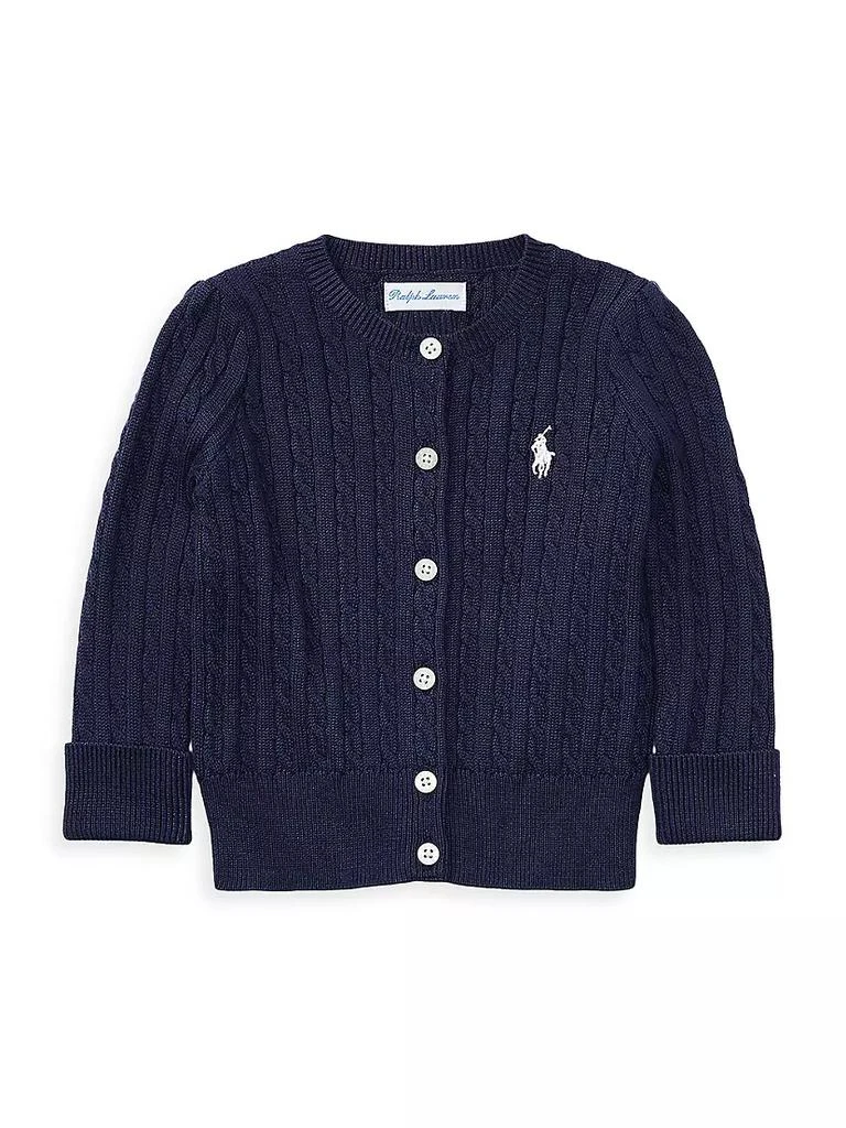 商品Ralph Lauren|Baby Girl's Cable-Knit Cotton Cardigan,价格¥279,第1张图片