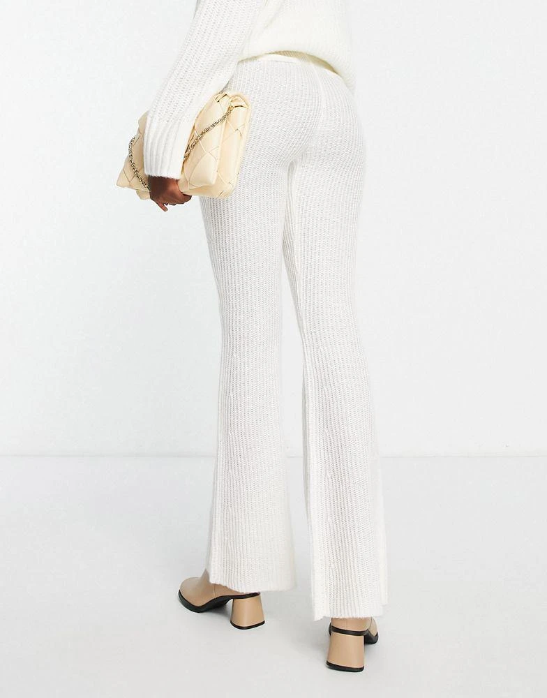商品AsYou|ASYOU knitted flared trouser co-ord in ecru,价格¥198,第2张图片详细描述