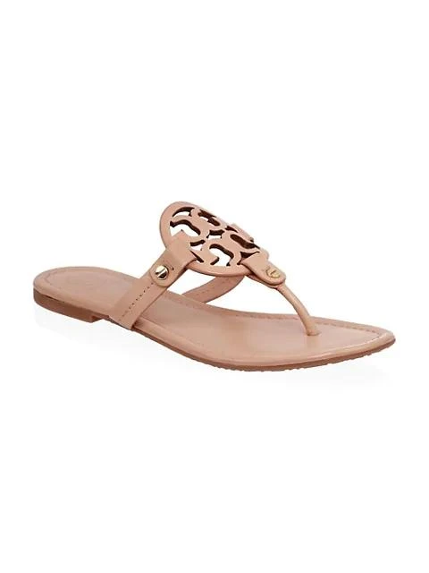 商品Tory Burch|Miller Leather Thong Sandals,价格¥1491,第2张图片详细描述