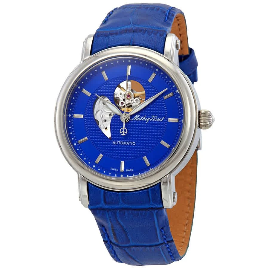 商品Mathey-Tissot|天梭蓝色夜光时尚镂空自动机械表H7051ABU ,价格¥2740,第1张图片