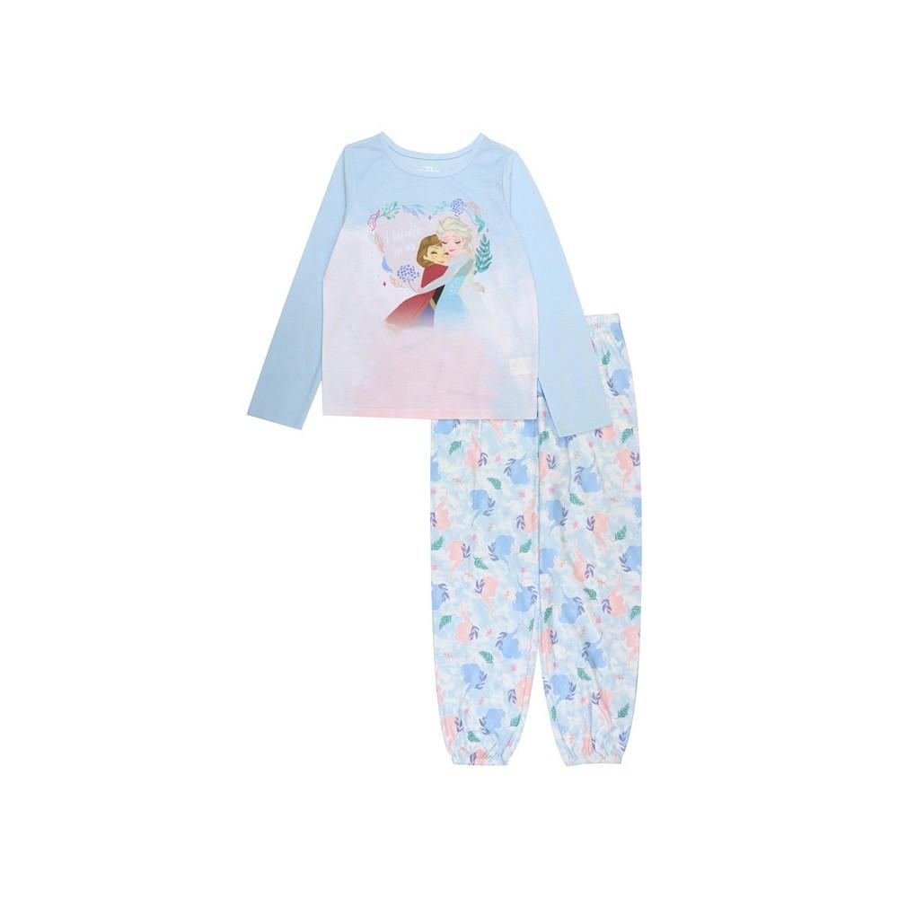 Little Girls Frozen T-shirt and Pajama, 2 Piece Set商品第1张图片规格展示