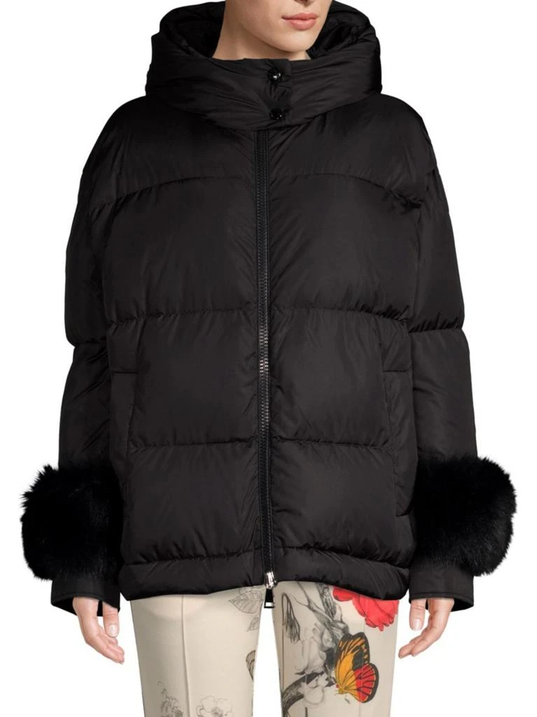 商品Moncler|Effraie 狐狸毛羽绒夹克,价格¥7706,第2张图片详细描述