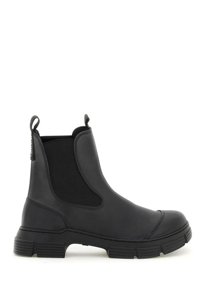 商品Ganni|Recycled rubber chelsea ankle boots,价格¥974,第1张图片