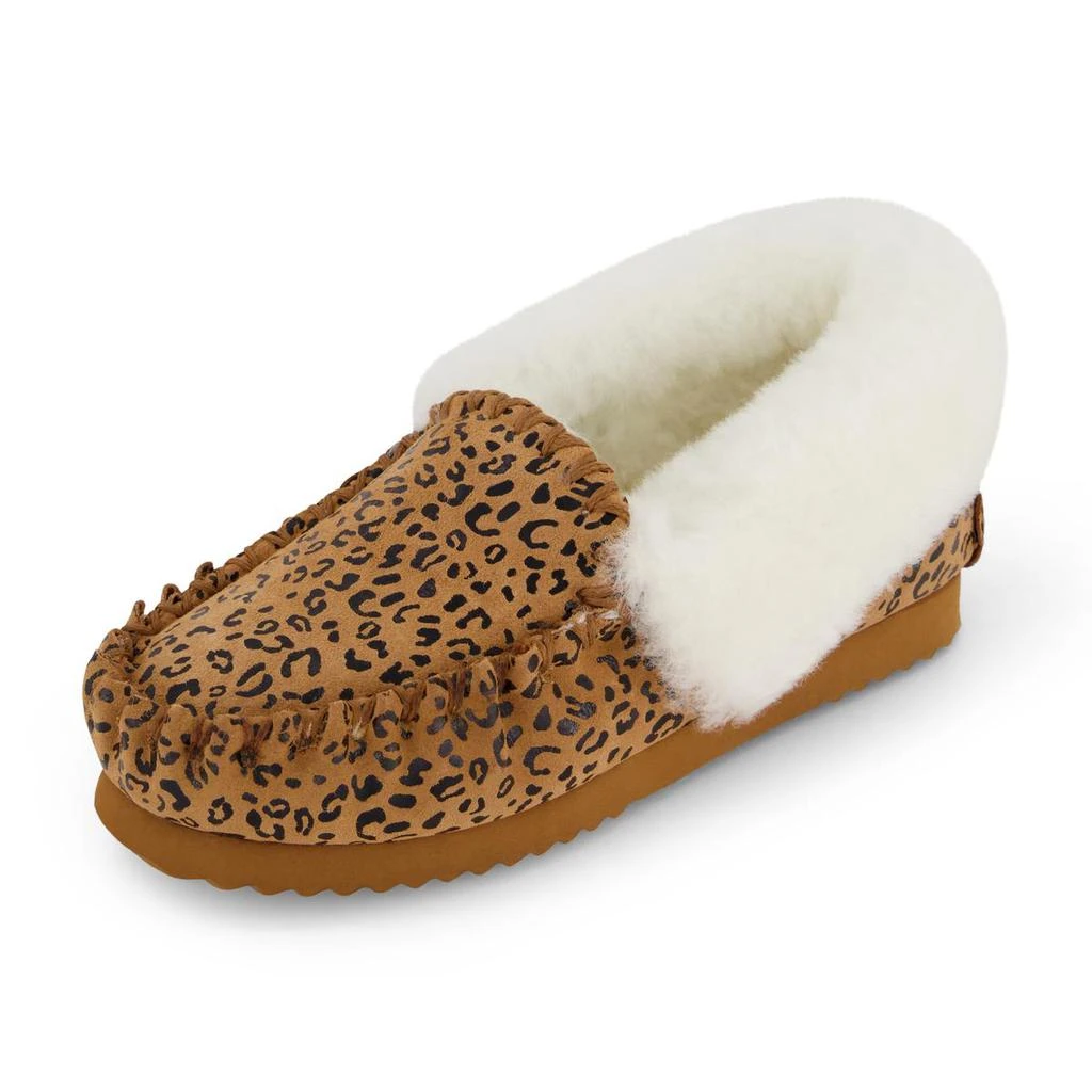 商品Emu Ridge|EMU Ridge Molly Suede Shearling Wool Lined Womens Moccasin Slippers,价格¥78,第2张图片详细描述