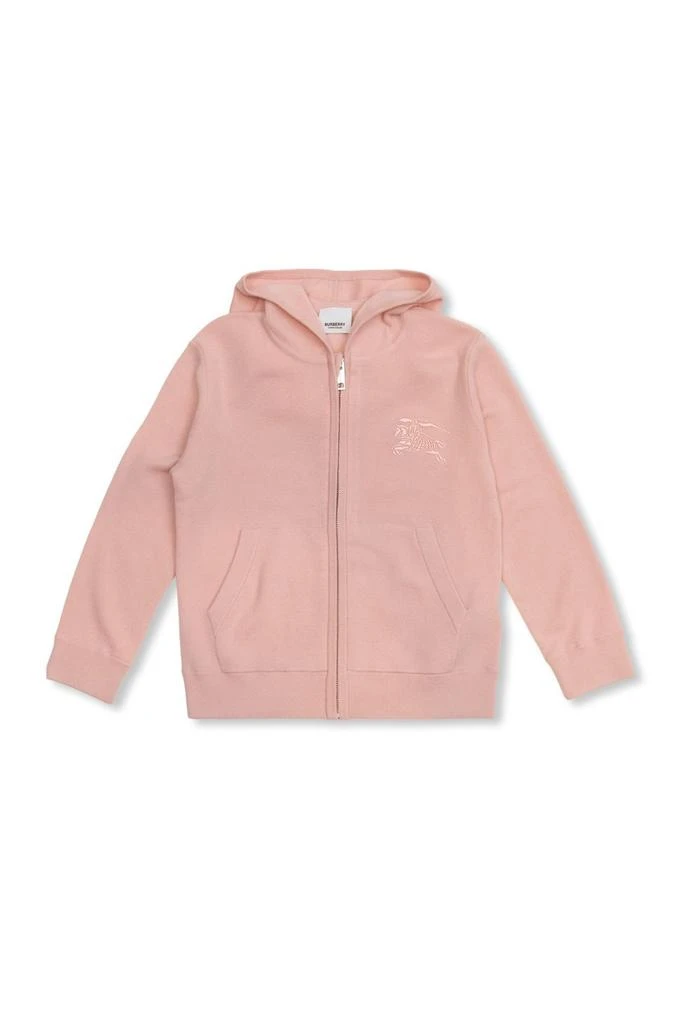 商品Burberry|Burberry Kids Equestrian-Knight Embroidered Long Sleeved Hoodie,价格¥1581,第1张图片