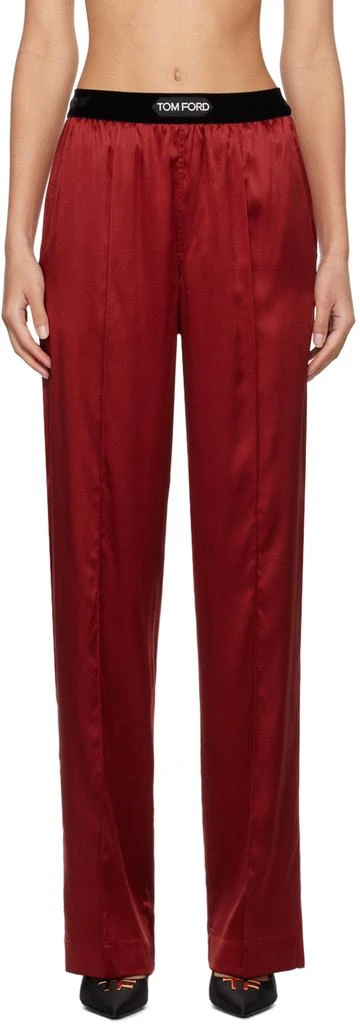 商品Tom Ford|红色睡裤,价格¥5394,第1张图片