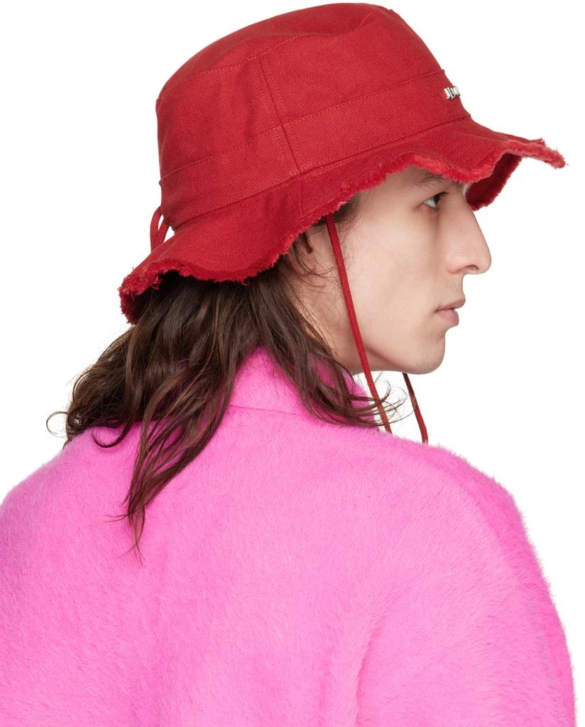 商品Jacquemus|Red 'Le Bob Artichaut' Bucket Hat,价格¥926,第3张图片详细描述
