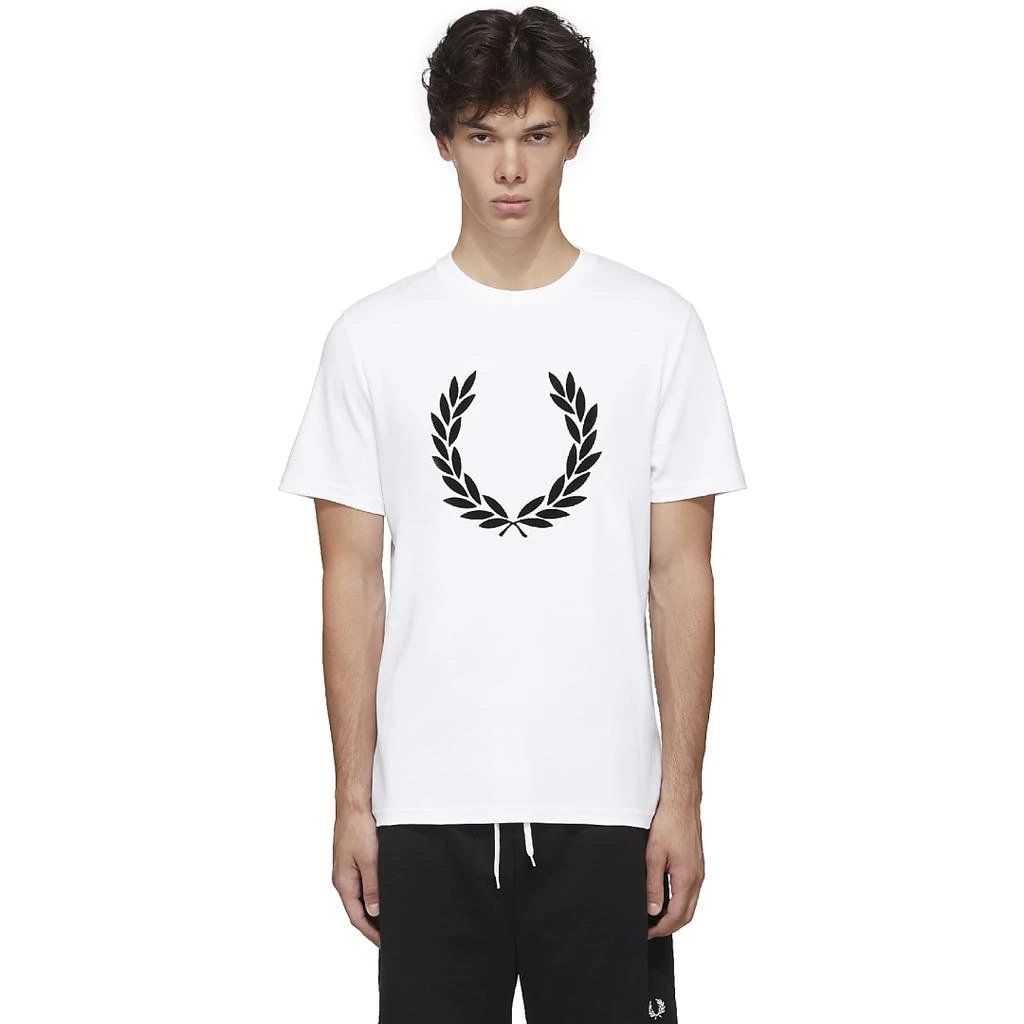 商品Fred Perry|Flock Laurel Wreath T-Shirt,价格¥610,第1张图片