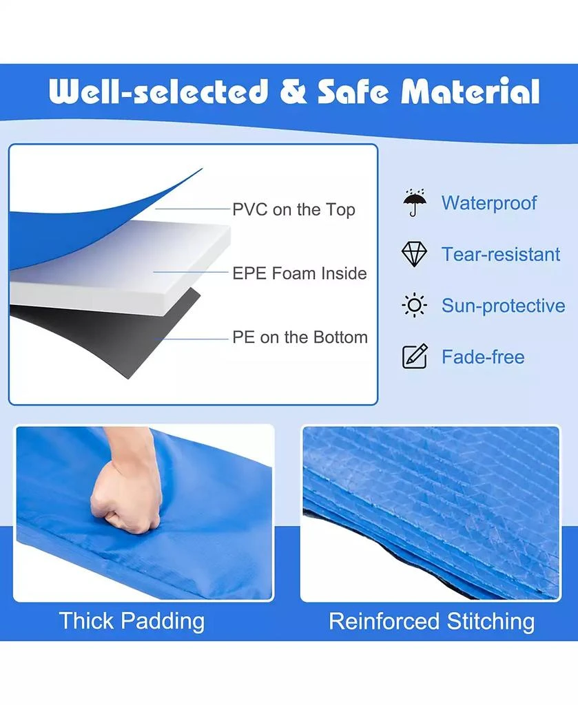 商品Gymax|16FT Trampoline Replacement Safety Pad Universal Trampoline Cover,价格¥421,第5张图片详细描述