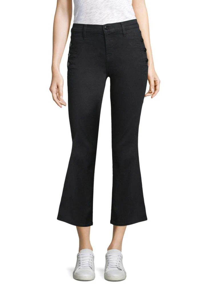 商品J Brand|Zion Button Kick Flare Jeans,价格¥687,第1张图片
