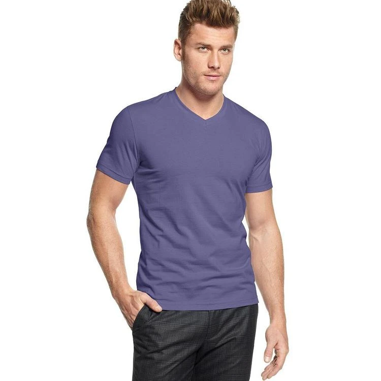 商品Alfani|Men's Stretch Slim Fit V-Neck T-Shirt, Created for Macy's,价格¥75,第1张图片