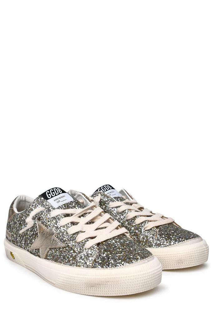 商品Golden Goose|Golden Goose Kids Glitter-Detailed Round Toe Sneakers,价格¥2074,第3张图片详细描述