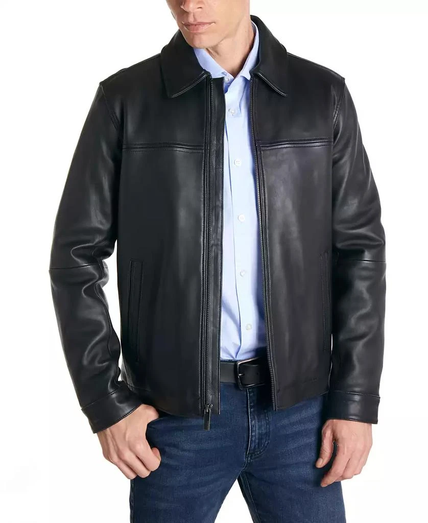 商品Perry Ellis|Men's Classic Leather Jacket,价格¥1346,第2张图片详细描述