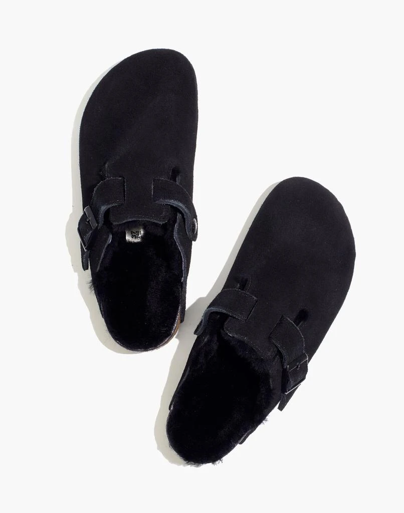 商品Birkenstock|Suede Boston Clogs in Shearling,价格¥1349,第2张图片详细描述