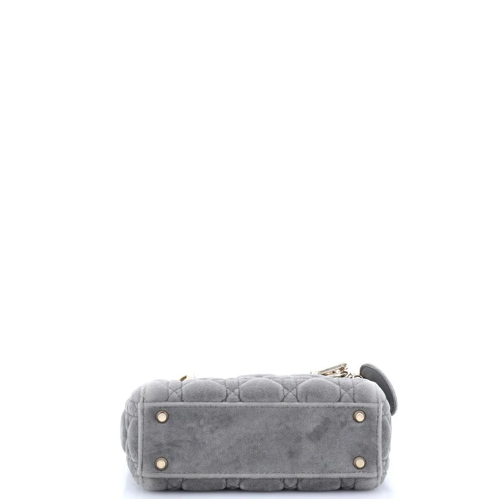 商品[二手商品] Dior|Lady Dior Chain Bag Cannage Quilt Velvet with Crystal Charms Mini,价格¥24026,第4张图片详细描述