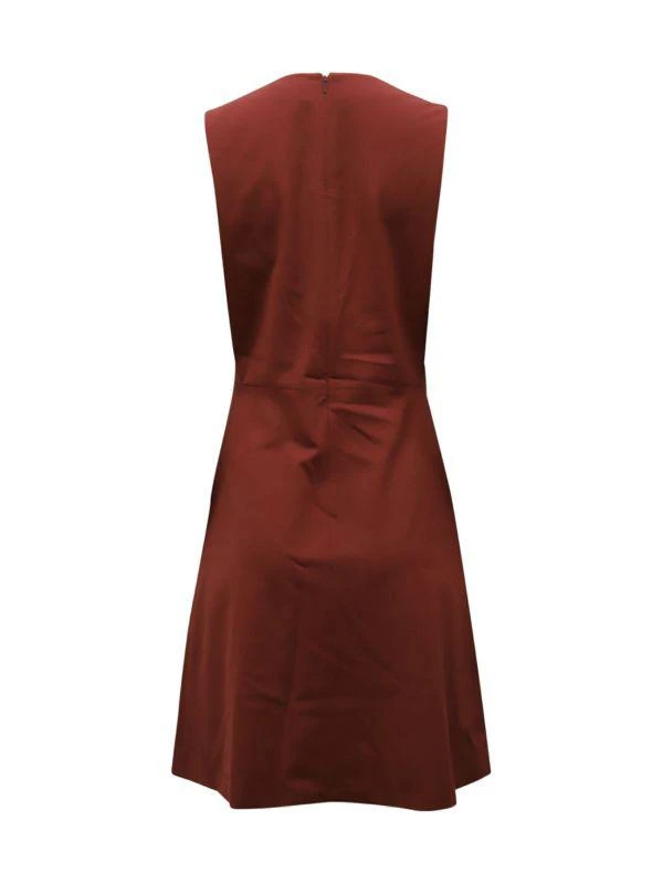 商品[二手商品] Theory|Theory Sleeveless Shift Dress In Burgundy Cotton Blend,价格¥525,第2张图片详细描述