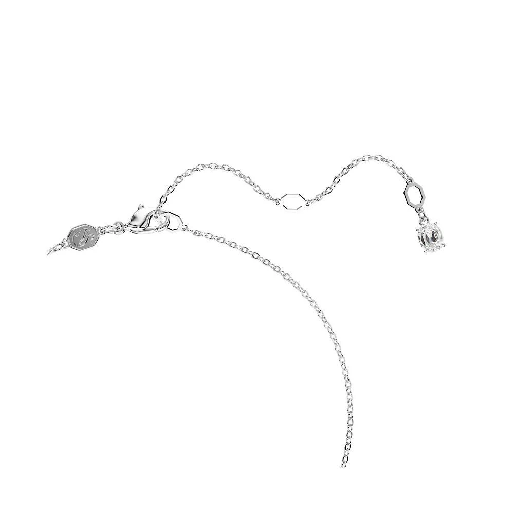 商品Swarovski|Swan, Gray, Rhodium Plated Iconic Swan Y Pendant Necklace,价格¥1462,第4张图片详细描述