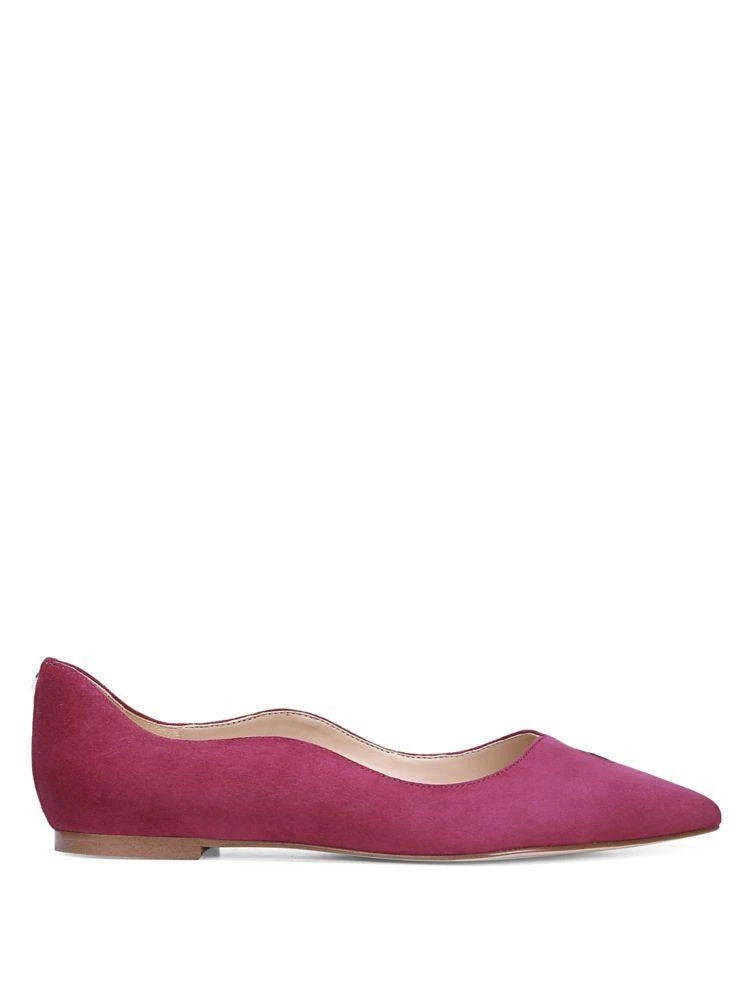 Rosalie Wavy Suede Pointy Flats 商品