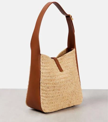 商品Yves Saint Laurent|Le 5 à 7 Small raffia shoulder bag,价格¥18517,第4张图片详细描述
