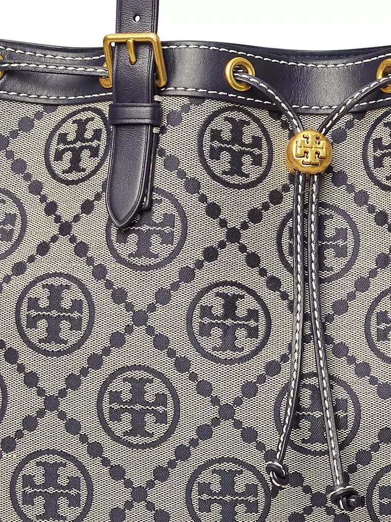 商品[2021春夏新款] Tory Burch|T Monogram帆布抽绳托特包,价格¥4492,第4张图片详细描述