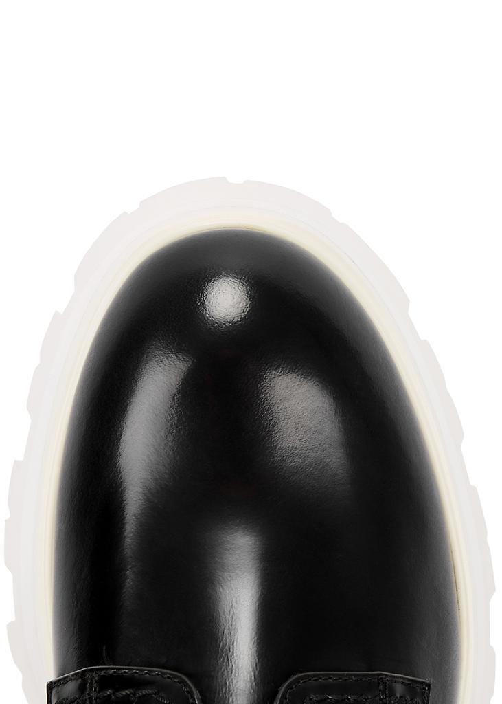 商品Alexander McQueen|Black leather platform Derby shoes,价格¥5720,第6张图片详细描述