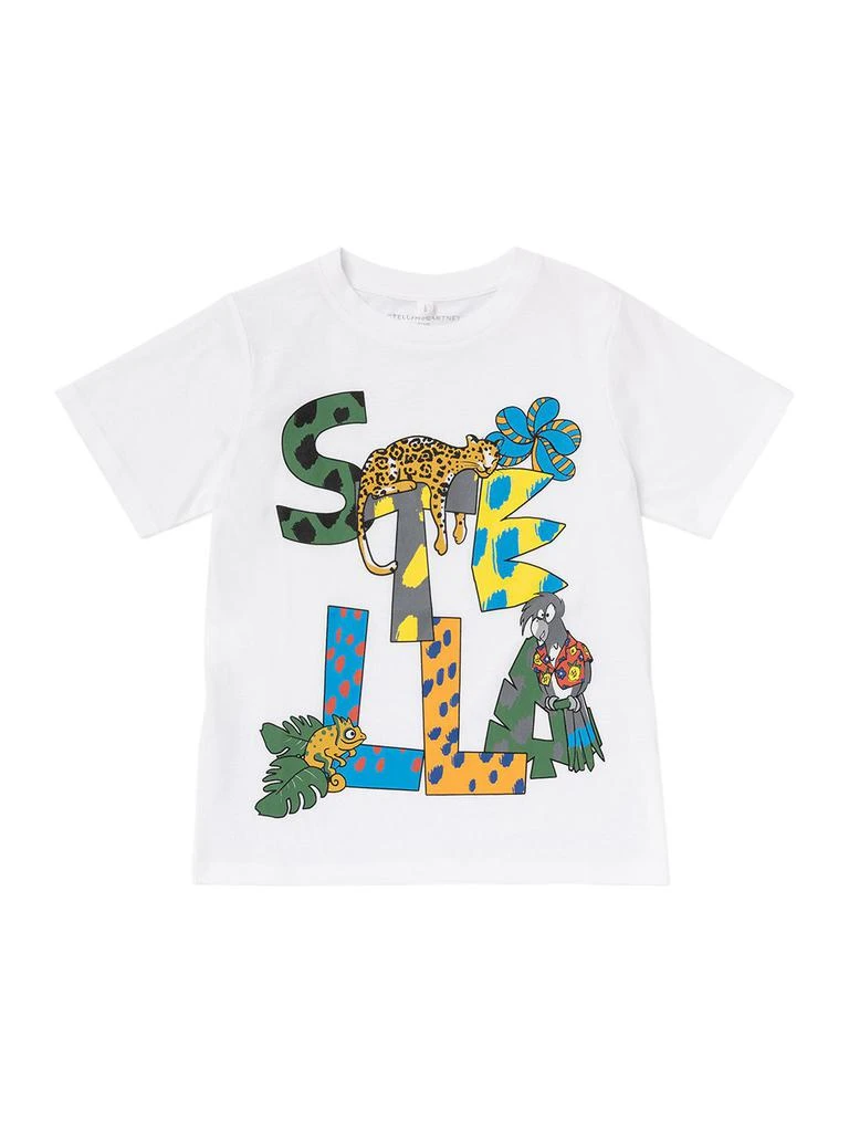 商品Stella McCartney|Rubber Logo Organic Cotton T-shirt,价格¥355,第1张图片
