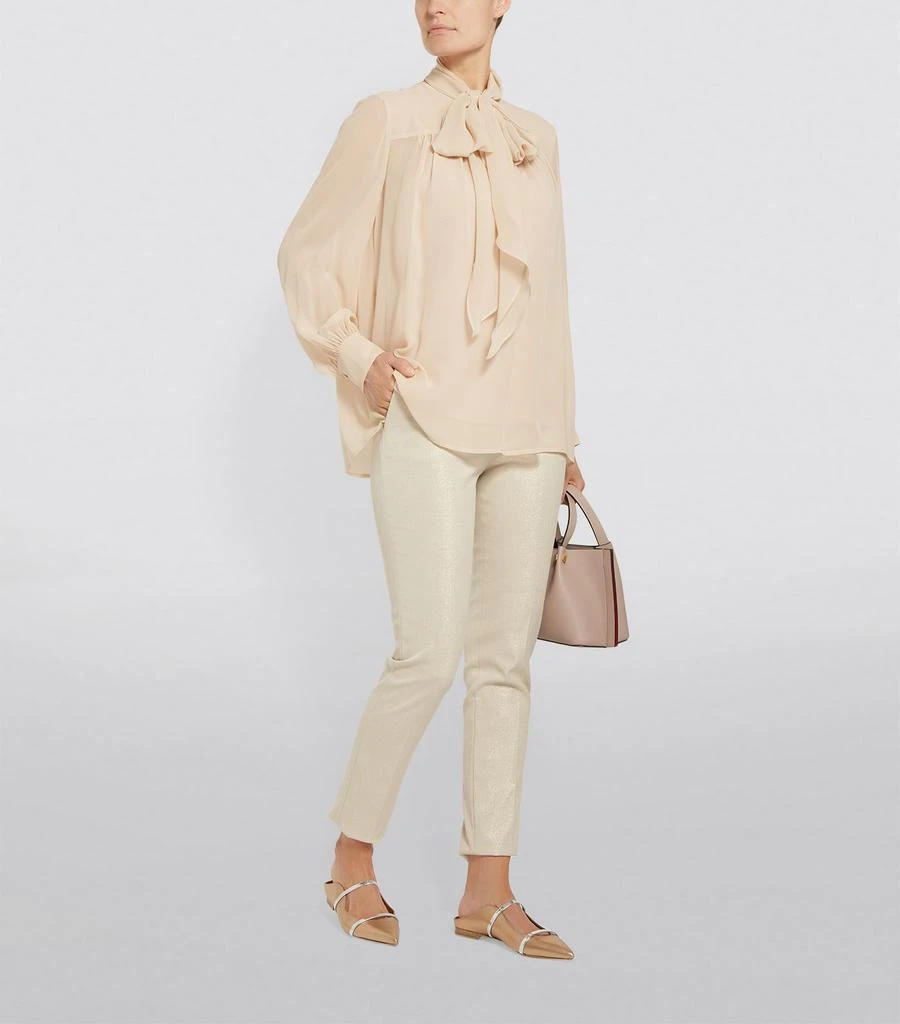 商品Max Mara|Straight-Fit Glitter Trousers,价格¥2182,第4张图片详细描述