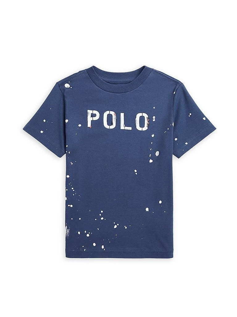 商品Ralph Lauren|Little Boy's &amp; Boy's Paint Splatter Logo T-Shirt,价格¥160,第1张图片