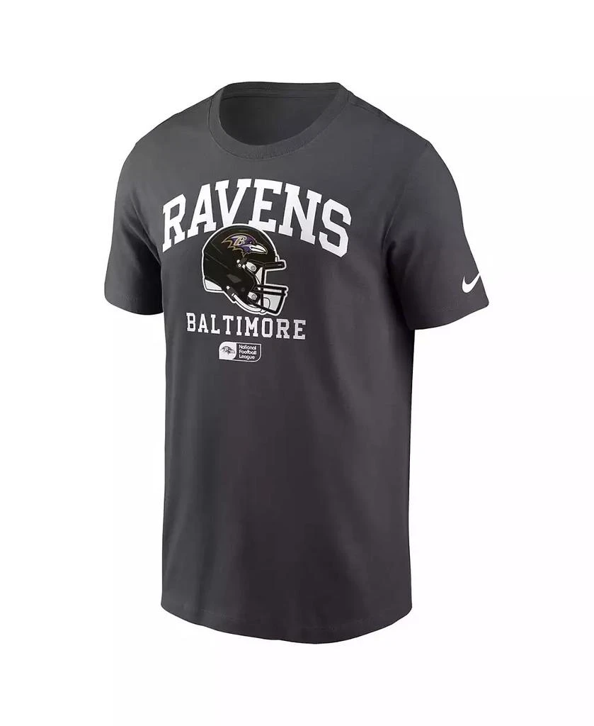 商品NIKE|Men's Anthracite Baltimore Ravens Helmet Essential T-Shirt,价格¥260,第2张图片详细描述