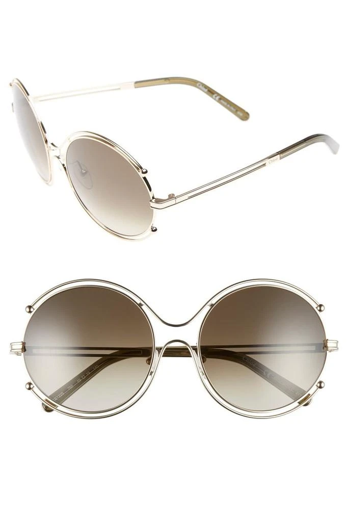 商品Chloé|59mm Round Sunglasses,价格¥681,第1张图片