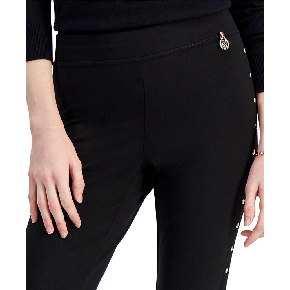商品Tommy Hilfiger|Women's Studded Ponté-Knit Skinny Ankle Pants,价格¥599,第5张图片详细描述