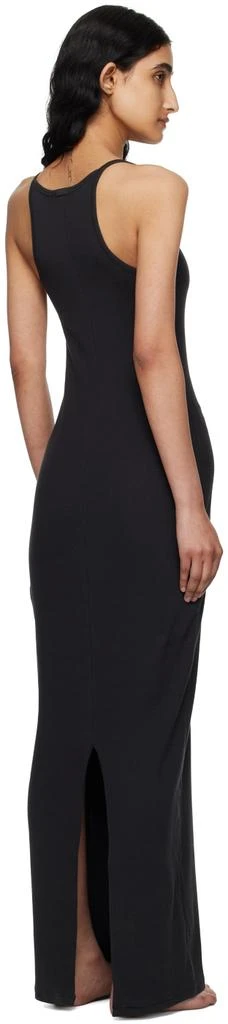 商品SKIMS|Black Cotton Rib Long Cami Maxi Dress,价格¥218,第3张图片详细描述